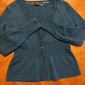 Women’s Teal Cashmere sweater